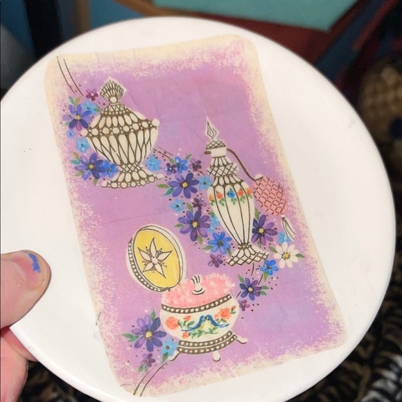 Vintage Purple Decorative mini  Plate - Picture 3 of 5